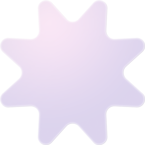 Glass Morphism Star Shape
